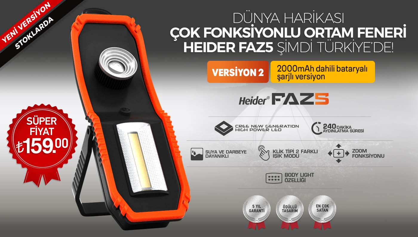 Hue8 Outdoor ve Kamp Feneri